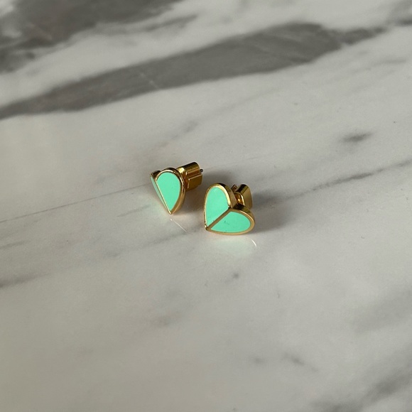 Kate Spade small heart stud earrings - Picture 2 of 2